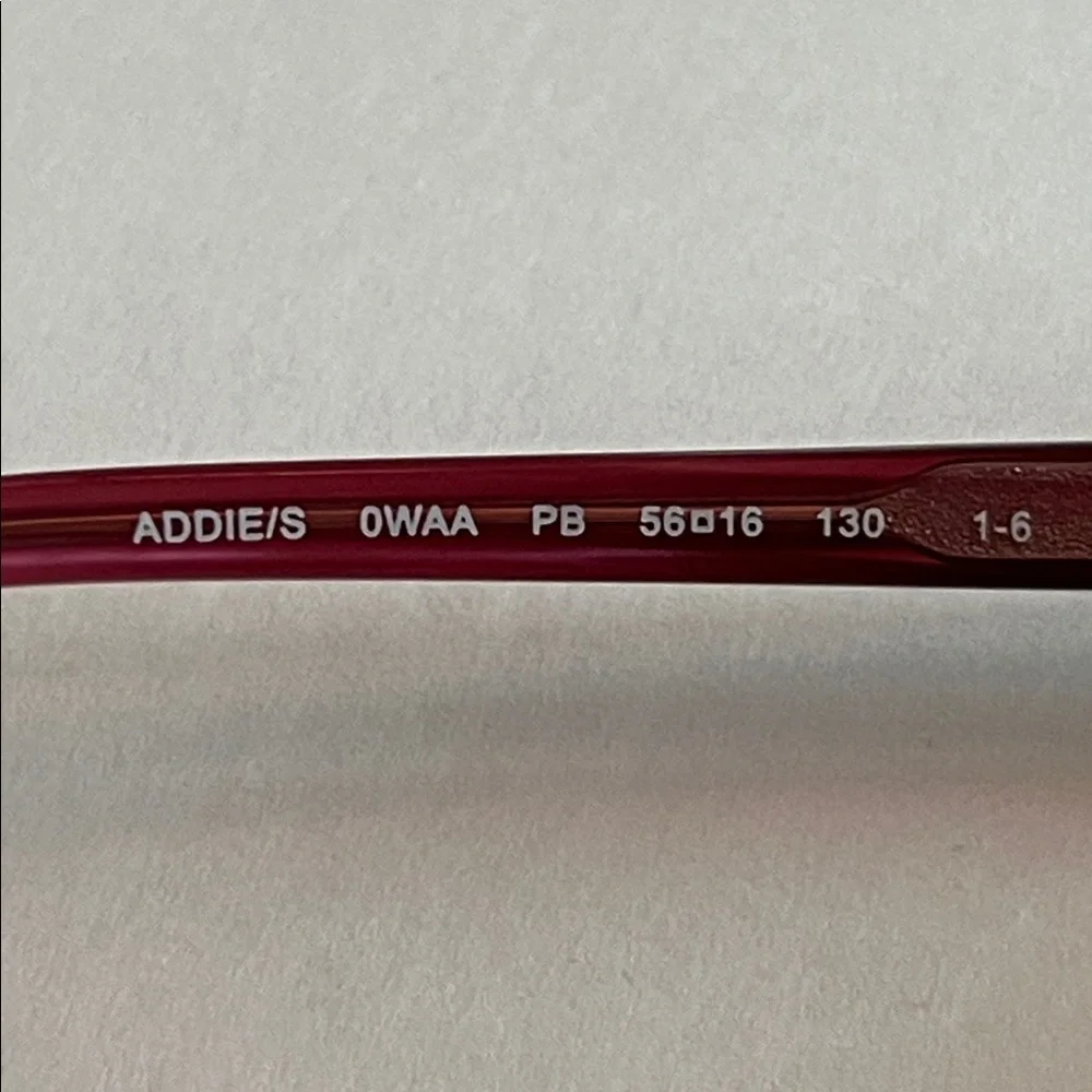 FOSSIL NWOT Addie Plum Fade 100% UV Textured Metal 56-16-130 Square Sunglass